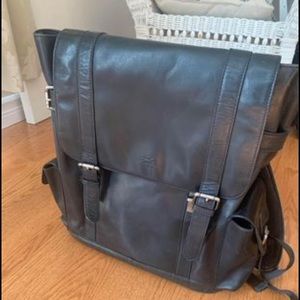 Mancini Laptop backpack genuine leather